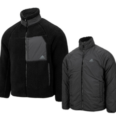 adidas 愛迪達 雙面穿羊羔毛拉鍊外套+立體口罩