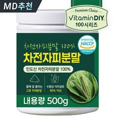 차전자피분말 100% 대용량 수용성 식이섬유 쾌변 장건강 500g / 비타민DIY, 1개