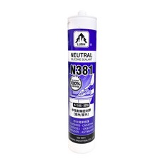 LUSH N381 中性矽利康 300ml, 1個, 鐵灰/支-附發票,矽利康-附發票