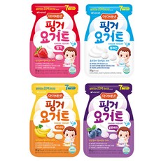 아이배냇 핑거요거트 4종 바나나+딸기+블루베리+요거트, 20g, 1세트