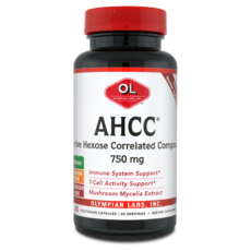 OLYMPIAN LABS AHCC素食保健膠囊 750mg, 60顆, 1罐