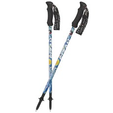 FIZAN超輕三節式健行登山杖-梵谷星夜，輕量化設計，可調節長度，舒適握把，登山健行必備, 單色, 1套