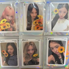 [정 품]아이브 큐큐뮤직 qq뮤직 굿즈 XOXZ 시크릿 찐포 포토카드 6장세트, 2성 6장세트