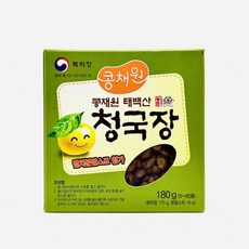 콩채원 태백산 청국장 잡냄새없는 청국장 국내산 태백산 청정지역 국산콩 180g x 1개입