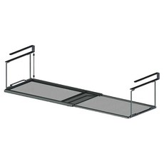 엠토이 걸이형 텔레스코픽 선반, 1개, 블랙