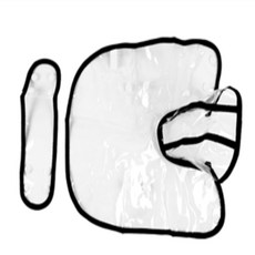 꼬물 강아지 우비 소형견 애견산책용품 강아지비옷, XS