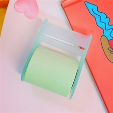 便利貼小條沾性強標記外賣韓國ins可撕便籤紙創意可愛網紅小, 綠色底座1個+3個綠色替芯, 1個