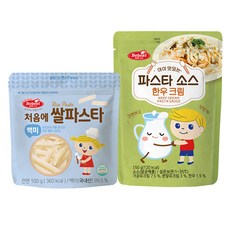 베베스트 처음에 쌀파스타 + 아이 맛있는 파스타 소스, 1세트, 250g, 쌀파스타(백미)+파스타소스(한우크림)