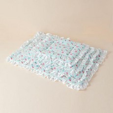 애완동물 쿨매트 레이스 쿠션 세척 가능한 작은 강아지 둥지 침대 테디 고양이 양면 S XL 여름, 35) 1PC Ice Cream  L 42X62cm, 1개