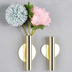 JS STYLE 벽화병 납골당꾸미기 벽걸이 화병 납골당 꽃부착 봉안당 부착식 화병 벽에 붙이는 꽃병 꽃걸이 조화 꽂이, 로즈골드