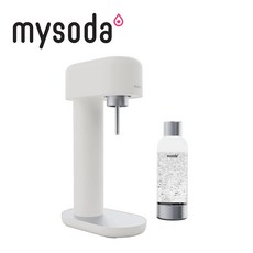 【mysoda】RUBY鋁合金氣泡水機-樹冰白 RB003-WS，輕巧耐用，簡約時尚，快速製作氣泡水，安全材質，使用安心