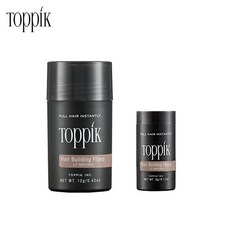 TOPPIK 토픽 흑채 밝은갈색 12g+3g 천연양모케라틴 증모제 새치커버 에어쿠션, 토픽 12g+3g 밝은갈색, 1개