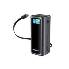 Choetech 20000mAh PD130W 筆電快充自帶線行動電源 旅行辦公必備, 鈦曜灰