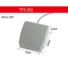 1PCS Antislip 금속 순간 산업용 풋 페달 스위치 핸즈프리 W 쉘 TFS 2 YDT1 15, 20 TFS 201