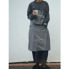작업복 제과제빵 앞치마 목공용 바리스타 단체 플로리스트, 1개, 그레이 L