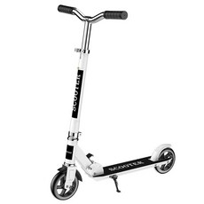 수동킥보드 두발 성인용 블랙 접이식 PM 레저용품 출퇴근용 통근 직장인 제품 150kg 퀵보드 개인형이동수단, 2.145 싱글 브레이크 화이트