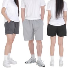 Wa365 메쉬반바지 밴딩 있는 스판 남성 여성 쿨링팬츠