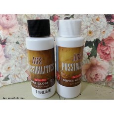 AGS蝶古巴特專用多彩鏡面劑(透明)60G+30G組, 1個
