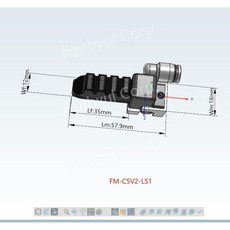 로봇그리퍼 로봇 그리퍼 소프트 공압 진공 흡입 핑거 그립 실린더 매니퓰레이터, H. FM-C5V2-LS1화이트
