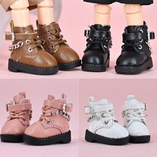 오비츠 OB11 구체관절 인형 신발 바디 가죽 기관차 Obitsu11 스타일 1 부츠 12BJD 9 액세서리 하이탑, 01=black, 1개