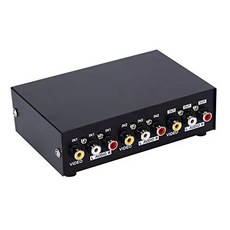 GREATLINK AV 오디오 비디오 신호 합성 스위치 박스 HDTV LCD DVD 3 RCA 스위처 8 대 1 선택기 분배기 아님 4 in 1 out, 1개