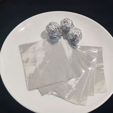 온코 대형 포장지 금박지 18m 종이 호일 알루미늄 포, 1개, 실버 10x10cm 12미크론 C