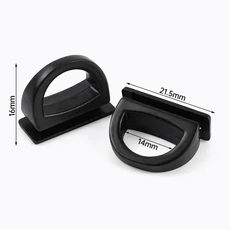 5/10/20Pcs 가방 걸이 금속 버클 10/14mm 핸드백 스트랩 체인 O 링 후크 나사 네일 패스텍스 사이드 하드웨, 01 20Pcs, 04 BF021 Black