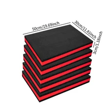 5개 도구 상자 폼 인서트 섀도우 (하드 케이스 테이블탑 미니어처용 라이너 정리함), 01 5PCS 50x30x5cm