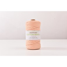 3mm 고급 마크라메실 순면우동사 100m 네트백 스트링 컬러우동실 코튼 브레이드 색실, 09-Yogurt