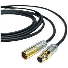 專用 mini XLR 公轉母 迷你卡儂 卡農 迷你 3P XLR延長線 適用於 shure, 迷你公轉母3P,500cm