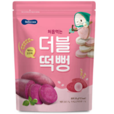베베쿡 처음먹는 더블떡뻥, 3개, 30g, 백미 + 고구마 혼합맛
