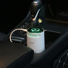 행운몰 에어큐원 차량용 공기청정기 화이트 휴대용공기청정기