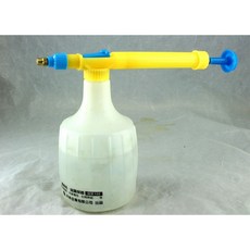 保特瓶加壓噴霧器 水桶加壓 澆水器 灑水器 澆花 清潔 消毒, 1個, 黃色