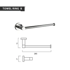 브러시드 골드 스테인리스 스틸 욕실 하드웨어 세트 수건 걸이 코트 후크 수건 바 화장지 홀더 비누 접시, 06 Towel Ring B
