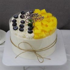 모형 케이크 생일 소품 파티용품 촬영용 샘플 스튜디오 케잌 클레이, 6인치, H23