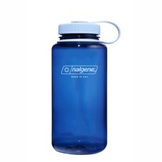 Nalgene 寬口運動耐熱水壺 1000ml 錠藍色, 1個, 寬口