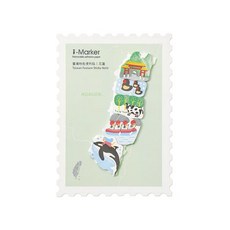 台灣特色便利貼明信片 北北基宜 桃竹苗 中彰投 雲嘉南 高屏 花蓮 台東 便條紙 備忘 註記 留言貼, 1個