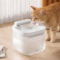 MAAH 고양이 자동 급수기 정수기 폴링워터 3L 반투명, 1개, 화이트[반투명], PCWR-T3