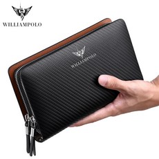 WILLIAMPOLO 男士手拿包, 黑色