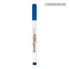 로렌하임 문화 넥스프로 네임펜 청색 유성 둥근팁 기본용 12개입 유성마커