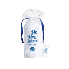 Mr.Pro 羅布先生 壓縮乾濕兩用擦巾, 白色, 1個