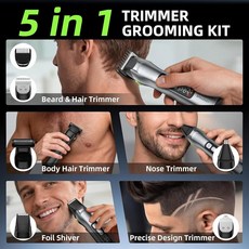 남성용 수염 트리머 스틸 있는 키트 스테인리스 LED IN 헤어 그루밍 블레이드가 디스플, 1