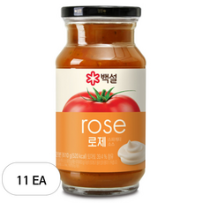 CJ 백설 로제스파게티소스, 610g, 11개