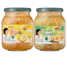 담터 아가베 생강레몬차 770g+꿀유자차 770g 액상차, 770g