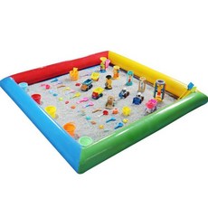 모래놀이장 모래 놀이터 야외 유치원 모래밭 실외 샌드박스, C.(4미터x3미터)+저장펌프+수리키트, 1개