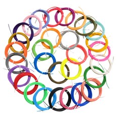 Chamlab 3D펜 저온PCL 30색세트 색상당 5M 직경1.75mm 색상이 반복되지 않음, 30 색, PCL 150m