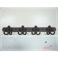 *︵House傢飾︵* 美式鄉村復古Loft工業風鑄鐵雙爪四掛勾掛鉤 - 限量新款, 1個