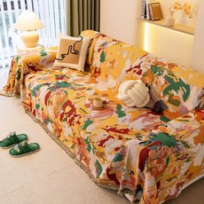 대형 소파 커버 덮개 천갈이 소파 피드 매트 패브릭, 1개, 선샤인