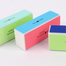 손톱정리 다듬기용 네일용 사각사포 발톱야스리 센딩화일 매끈 화이트샌딩블럭, 1개