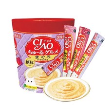 챠오츄르 고양이 구루메 버라이어티 간식 60p, 참치, 840g, 1개